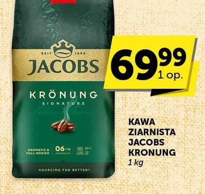 Kawa ziarnista Jacobs Kronung promocja w Euro Sklep