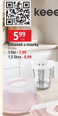 Dzbanki z miarką keeeper promocja w Leclerc