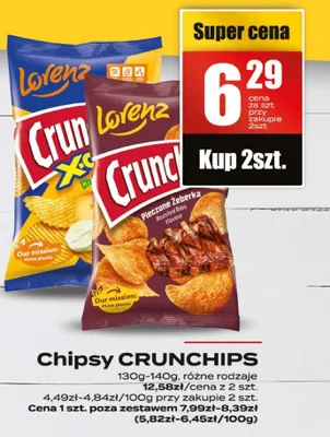 Chipsy Crunchips promocja w Supeco