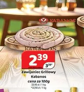 Zawijaniec grillowy Kabanos promocja w Delfin