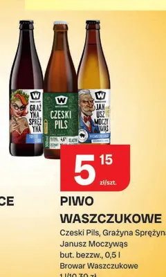 Piwo Waszczukowe Czeski Pils promocja w Chorten
