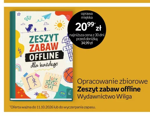 Książka Opracowanie zbiorowe Zeszyt zabaw offline promocja w Empik