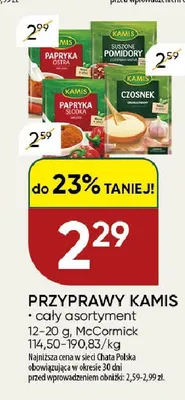 Przyprawy Kamis promocja w Chata Polska
