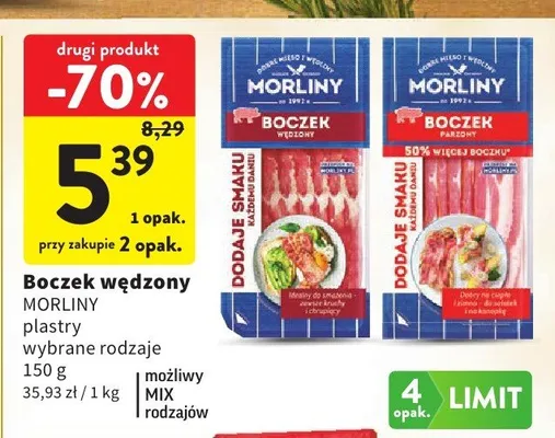 Boczek wędzony Morliny promocja w Intermarche