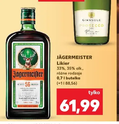 Likier Jägermeister promocja w Kaufland