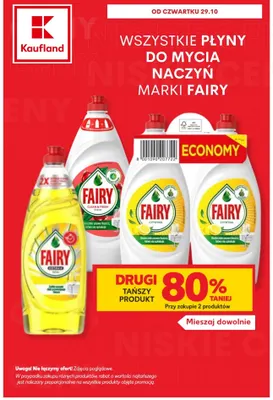 Płyn do mycia naczyń Fairy Extra+ promocja w Kaufland