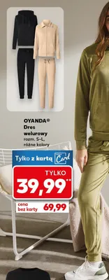 Dres welurowy promocja w Kaufland