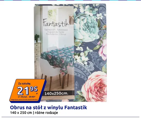 Obrus na stół z winylu Fantastik 140x250 cm promocja w Action
