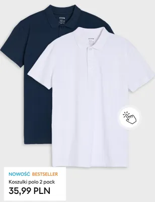 Koszulki polo Sinsay 2-pak promocja w Sinsay