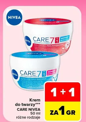 Krem do twarzy Care Nivea promocja w Carrefour Market