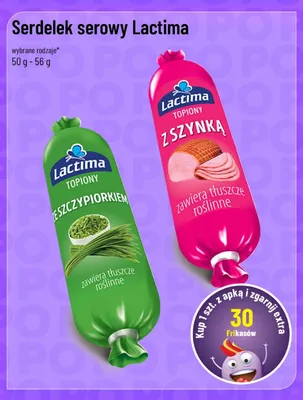 Serdelek serowy Lactima ze szczypiorkiem promocja w POLOmarket