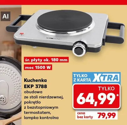 Kuchenka Clatronic Ekp 3788 promocja w Kaufland