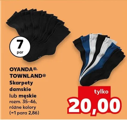 Skarpety męskie Oyanda Townland promocja w Kaufland
