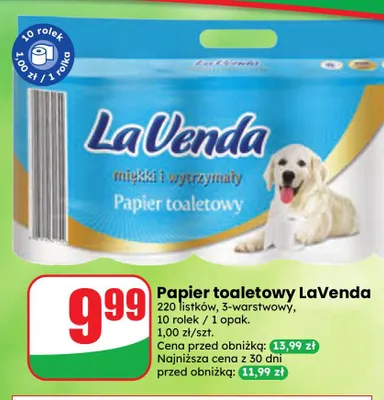 Papier toaletowy LaVenda promocja w Dino