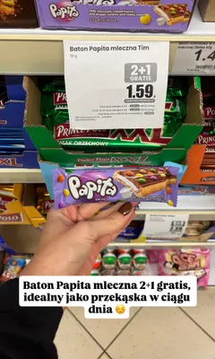 Baton Papita Milky promocja w Dino