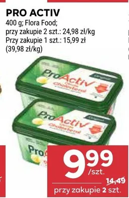 Margaryna Flora Pro Activ Flora Food promocja w Stokrotka
