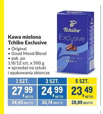 Kawa mielona Tchibo Exclusive Good Mood Blend promocja w Makro