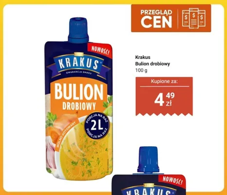 Bulion drobiowy Krakus promocja w Dino