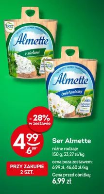 Ser twarogowy Almette śmietankowy promocja w Żabka