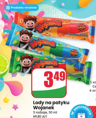 Lody na patyku Wojanek promocja w Dino