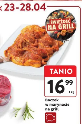 Boczek w marynacie na grill promocja w Intermarche