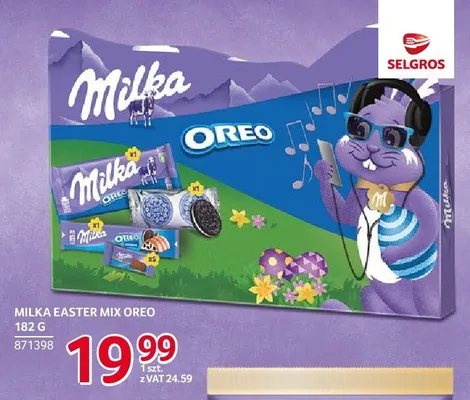 Czekolada Milka Easter Mix Oreo 182 g promocja w Selgros