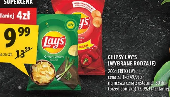 Chipsy Lay's (wybrane rodzaje) promocja w Arhelan
