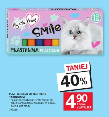 Plastelina My Little Friend 12 kolorów promocja w Selgros
