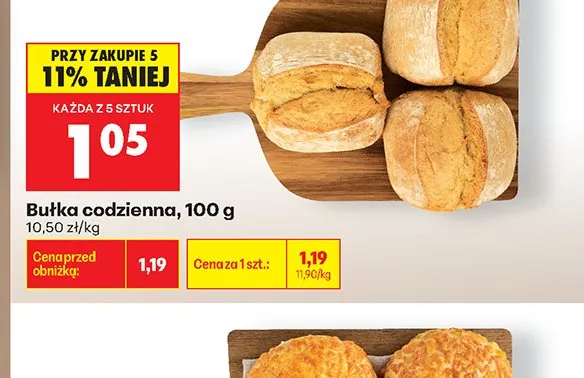 Bułka codzienna promocja w Biedronka