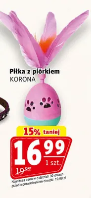 Piłka z piórkiem Korona promocja w Prim Market