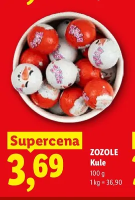 Cukierki Kule Zozole promocja w Lidl