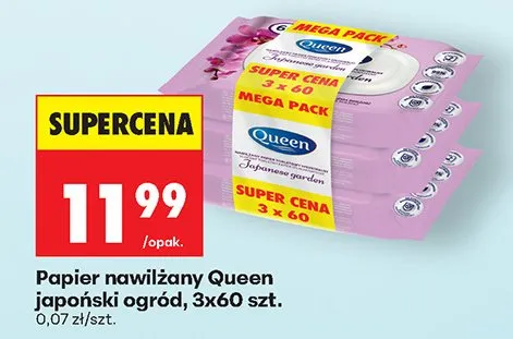 Papier nawilżany japoński ogród promocja w Biedronka