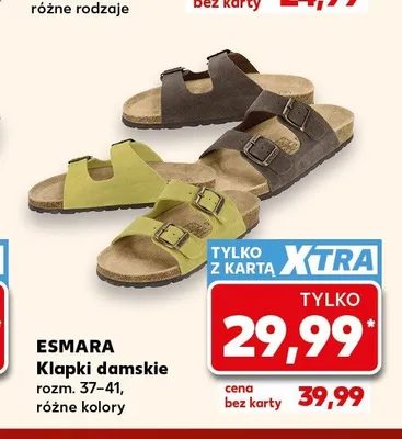 Klapki damskie Esmara promocja w Kaufland