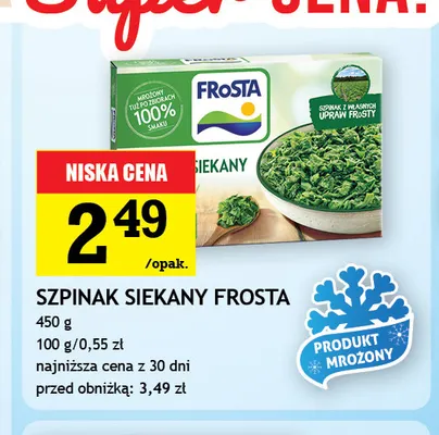 Szpinak siekany Frosta promocja w Gram Market