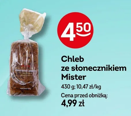 Chleb ze słonecznikiem Mister promocja w Żabka