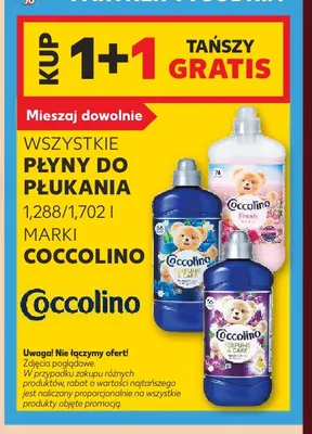 Płyn do płukania Coccolino Perfume & Care niebieski promocja w Kaufland