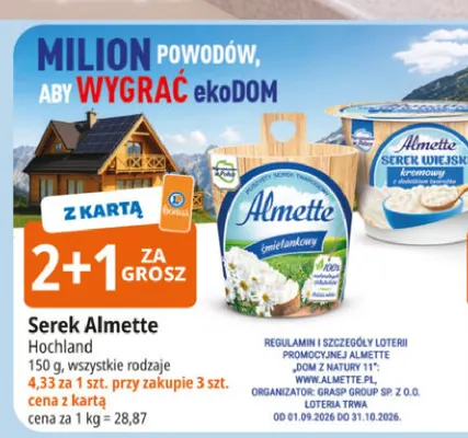 Serek Almette Hochland promocja w Leclerc