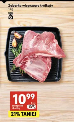 Żeberka wieprzowe trójkąty promocja w Delikatesy Centrum