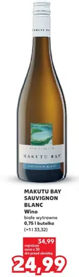 Wino białe wytrawne Makutu Bay Sauvignon Blanc promocja w Kaufland