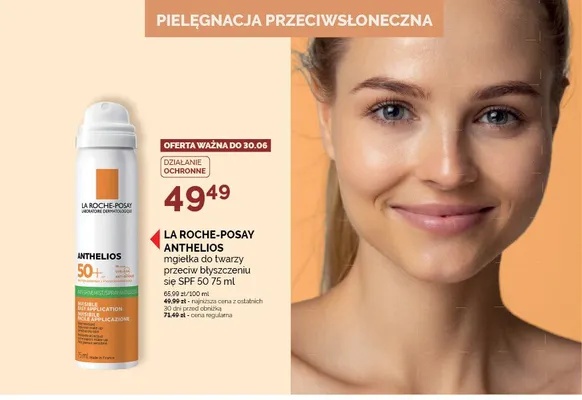 Mgiełka do twarzy przeciw błyszczeniu się SPF 50 La Roche-Posay Anthelios promocja w Ziko Dermo