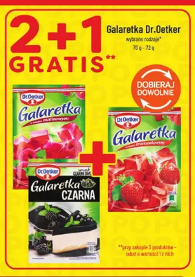 Galaretka Dr.Oetker o smaku malinowym promocja w POLOmarket