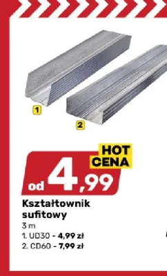 Kształtownik sufitowy UD30 3 m promocja w Bricomarche