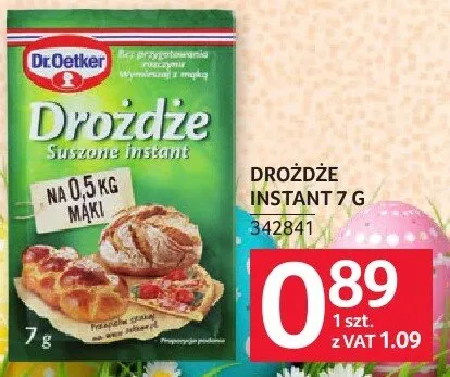 Drożdże Dr. Oetker 7 g promocja w Selgros