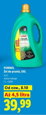Żel do prania XXL Formil promocja w Lidl