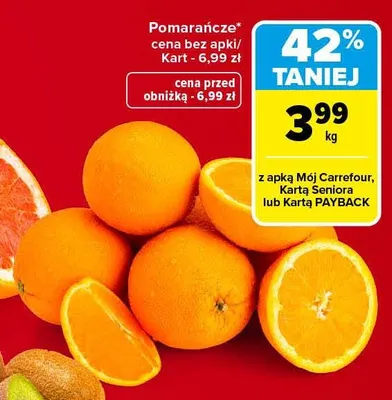Pomarańcze promocja w Carrefour