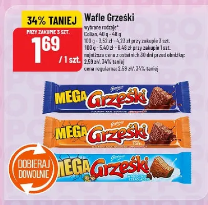 Wafle Grzeski promocja w POLOmarket