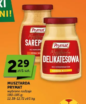 Musztarda Sarepska Prymat promocja w Euro Sklep