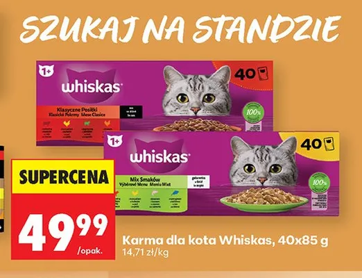 Karma dla kota Whiskas Klasyczne Posiłki promocja w Biedronka