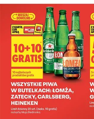 Piwo Łomża Jasne Pełne promocja w Biedronka