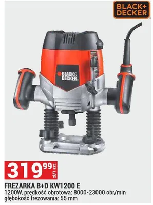 Frezarka Black+Decker KW1200 E 1200W promocja w Merkury Market